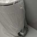 TrashAid Slim Bathroom Trash Can with Lid Soft Close, 6 Liter/1.6 Gallon Stainless Steel Small Garbage Can with Removable Inner Bucket, Step Pedal, Slim Wastebasket for Toilet, Office, Bedroom, White