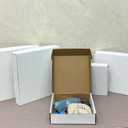 8x8x2 Inches Shipping Boxes Set of 25,White Corrugated Mailing Cardboard Box Literature Mailer for Packing Small Business Moving Storage, E-Commerce Packaging Mailing Boxes Gift Boxes for Presents