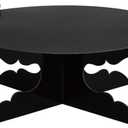 12 inch One Tier Cardboard Cupcake Stands & Cake Stands for Party (1, Black)