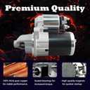 Starter Motor Replacement 19066N 31100-78K00 M000T23171 Compatible with Suzuki Grand Vitara 2009-2013 Kizashi SX4 2010-2013 SX4 Crossover 2012 2.0L 2.4L L4