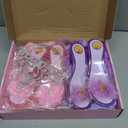 Princess Dress Up CLothes with Princess Shoes, Kids' Dress Up & Pretend Play Costumes for Little Girls, Mermaid & Unicorn Dress Up Toys Set for Toddlers, Christmas Birthday Gifts for 3-6 Role Play