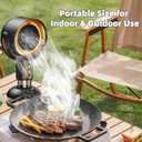 Desktop Smoke Purifier Fan, Portable USB Rechargeable Adjustable Angle Smoke Trap, Mini Air Purifier with Removable Washable Filter for Indoor Smoking, Cooking, RV, Office & Kitchen Use