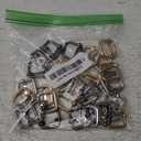 Adjustable Slide Buckles,Metal Ring Buckle Webbing Belts Tri-Glide Rectangle Suspender Strap Slider (3/4 Inch)