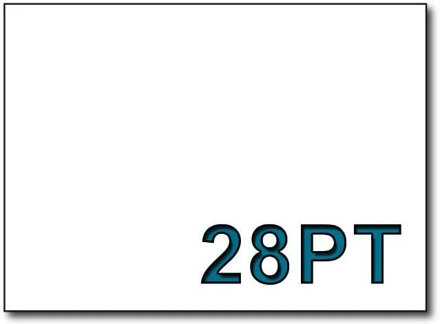 5x7 Backing Board (50 pieces) - Thick 28PT Cardboard with Solid White Core - Exceptional Photo & Art Backing/Product Packaging Chipboard for 5" x 7"