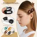 2PCS Magnetic Hair Clips, No Crease Magnet Hair Clip for Women, Easy for Daily Hairstyles, Strong Hold Seamless Magnetic Hair Clip for Sectioning and Styling