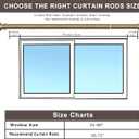 Antique Bronze Window Curtain Rods 36 to 72 Inch, Adjustable Curtain Rod,Heavy Duty Window Rods,Thicken Sturdy Drapery Rods,Single Telescoping Decorative Curtain Rod for Window
