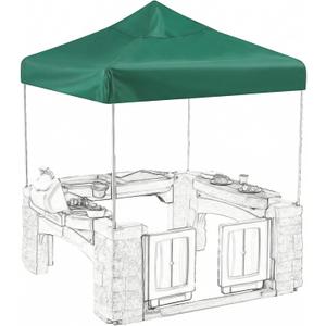 1 Pcs All Around Playtime Patio Replacement Canopy 47.28 x 47.28, Outdoor Kids Playhouse Replacement Canopy Suitable for Playhouse Playground