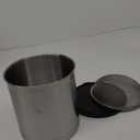 Oggi Stainless Steel Jumbo Grease Container with Removable Strainer and Snug Lid. Perfect container for fryer oil, bacon drippings, lard and ghee oil. Large capacity can - 1 Gall / 4 Qt / 3.75 Lt