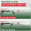 RIDGE WASHER Pressure Washer Long Range Nozzle and Shooter Tip Twist Nozzle, Extension Wand with 2 Spray Modes