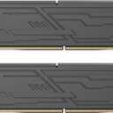 Netac DDR4 DRAM 32GB Kit (2x16GB) 3200MHz XMP 2.0 Dual Channel RAM CL16 (PC4-25600) 1.35V 288-Pin Upgraded Aluminum Heat Sink Ideal for Gaming Computer Upgrade - Shadow III Series Black