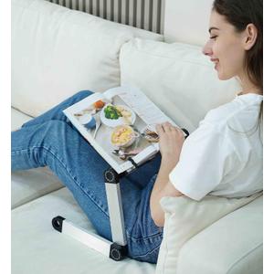 Extra Large Adjustable Book Stand for Bed and Sofa - Multifunctional Laptop Holder With Page Clips, Ergonomic Multi-Height Angles, Portable for Heavy Textbooks and Cooking
