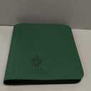 Card Guardian - Toploader 4 Pocket Premium Binder with Zipper for 160 Cards - Side Loaded Pockets - Compatible with Sports and Trading Cards TCG (Green)