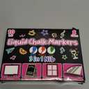 8 UV Neon Chalk Markers Glow in the Dark under Blacklight, Jumbo Liquid Chalk Markers Erasable 10mm 3 In 1 Nib, Fluorescent Paint Pens For Car Window Glass Blackboard Poster Painting DIY Craft