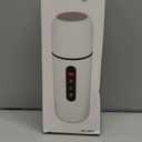 Electric Travel Kettle,12V/24V Car Coffee Warmer Kettle,Portable Hot Water Boiler,Small Hot Water Heater with Built-in Magnetic Induction Stirring (Black)