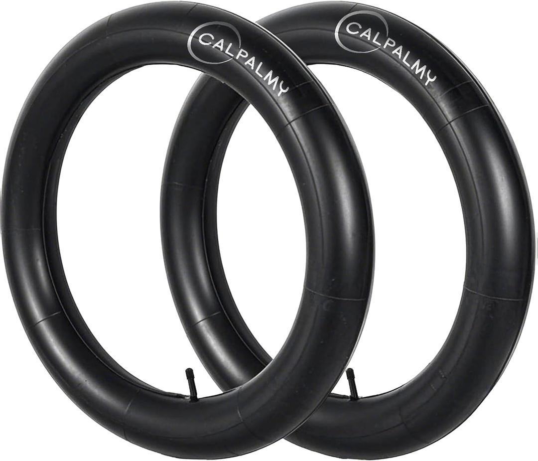 CALPALMY 20x4.0, 24x3.0, 26x4.0 Fat Tire Bike Inner Tubes with 32mm Schrader Valve, Fit for Electric Bikes, Mountain, Off-Road & Beach Cruiser, Made from Durable Heavy-Duty Butyl Rubber (2 Pack) CALPALMY 20x4.0, 24x3.0, 26x4.0 Fat Tire Bike Inner Tubes with 32mm Schrader Valve, Fit for Electric Bikes, Mountain, Off-Road & Beach Cruiser, Made from Durable Heavy-Duty Butyl Rubber (2 Pack)