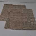 Corduroy Cushion Covers, Pack of 2 Beige 18" x 18"