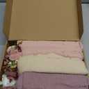 Buryeah 7 Pcs Baby Photoshoot Props Wrap Kit Includes 3 Pcs 66.9 x 35.4'' Newborn Photography Props 4 Pcs Baby Flower Headband Photo Supplies for Boy Girl Infant Toddler