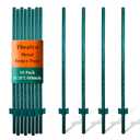 Fence Posts 4.8 Feet, Pack of 10, Metal Fence Poles U Post Sturdy Duty Fence Stakes Step in Post No Dig Fence Post for Garden Wire Fence Steel Sign Post (Fits to 4-ft Fence Mesh)