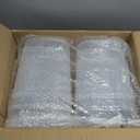 Honeydak 6 Pack 1 Gallon Plastic Pitcher with Lid, Clear Base and Handle, Washed Plastic Pitcher Blue 1 Gallon Jug with Spout Lids for Tea, Water, Milk, Juice, and Coffee