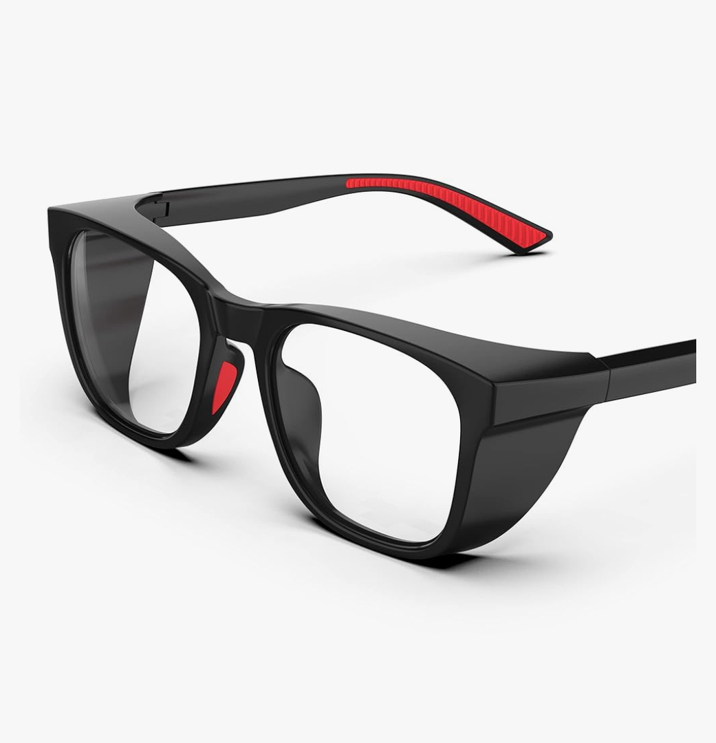 TOREGE Safety Glasses For Men,Clear Anti-Fog Anti-Blue Light Safety Goggles Scratch Resistant For Women Nurse