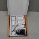 oneisall 4 in 1 Dog Grooming Kit with LCD Display, Dog Hair Trimmer for Paw Nail Grinder, Rechargeable Cordless Low Noise IPX7 Waterproof Pet Clippers (White)