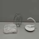 Stand Mixer Attachments for Kitchen Aid Accessories -3-Piece Kitchen Aid Mixer Kit -K45WW Wire Whip/ K45DH Dough Hook /K45B Coated Flat Blade Paddle with Scraper -Stainless Steel by TOMOON