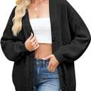 Cardigan Sweaters for Women Halloween Pumpkin Ghost Long Sleeve Loose Casual Knit Cardigans Outwear Coat Tops, 