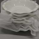 MALACASA Ceramic Mini Pie Pans Set of 6, 6 Inch Pie Plates for Baking with Ruffled Edge, Small Quiche Baking Dish Pans Tart Pans, Individual Pot Pie Plates, Microwave & Oven Safe, White