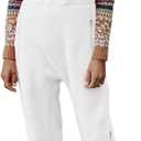 Ebifin Women's Fleece Warm Overalls Winter Loose Casual Jumpsuits with Pockets (Medium, White)