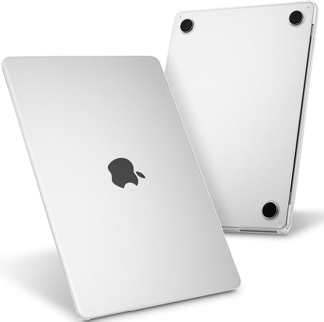 Tuiklol Case for MacBook Air 15 inch 2025 2024 2023 Release Model M4 A3241 / M3 A3114 / M2 A2941 Durable Soft Plastic Hard Shell Cases with MacBook Air 15.3 '' Cover, Clear