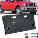Front Bumper License Tag Plate Frame Bracket Holder Compatible with Nissan Frontier 2005-2019 Steel Bumper Replace 96210EA800, NI1068136
