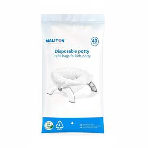 [40 Counts] Disposable OXO Potty Bags, Potty Liners for Portable Potty, Maliton Travel Potty Fit Bags for OXO Tot 2-in-1 Go Potty, Universal Travel Potty Refill Bags Fit Most Potty Chairs for Cleanup, 1 Pack