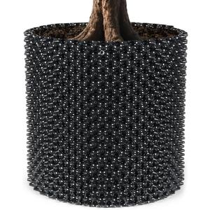 RooTrimmer Air Pruning Containers, 40 Gallon Air Pruning Planters, Sturdy Plastic Roots Control Planter Container for Tree Grow Outdoor, Garden Self-Planting Planters, Size 24"x24", Black, 2P