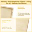 4 Pack 16x20 Basswood Paint Pouring Panels Wood Painting Boards for Acrylic Pouring, Oil & Resin Art Sturdy Pre-Sanded Artist Panels for Professionals & Exhibitions
