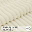 Simmore Decorative Christmas Throw Pillow Covers 22x22 Set of 2, Soft Natural Plush Flannel Double-Sided Fluffy Couch Pillow Covers for Sofa Living Room, Beige