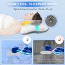 Pain Relief Cervical Pillow for Neck Support, Adjustable Ergonomic Pillow Cozy Sleeping, Odorless Orthopedic Memory Foam Pillow, Contour Bed Pillow for Side Back Stomach Sleeper