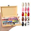 Sponge Mini Paint Patting Gel Polish & Tools Kit, 57 Colors Ombre Nail Gradient Painting Gel Blush Blooming for Pigment Pat Aura Nails, French Manicure