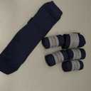 6 Pack Mens Crew Dress Socks 97.5% Combed Cotton Size 8-13