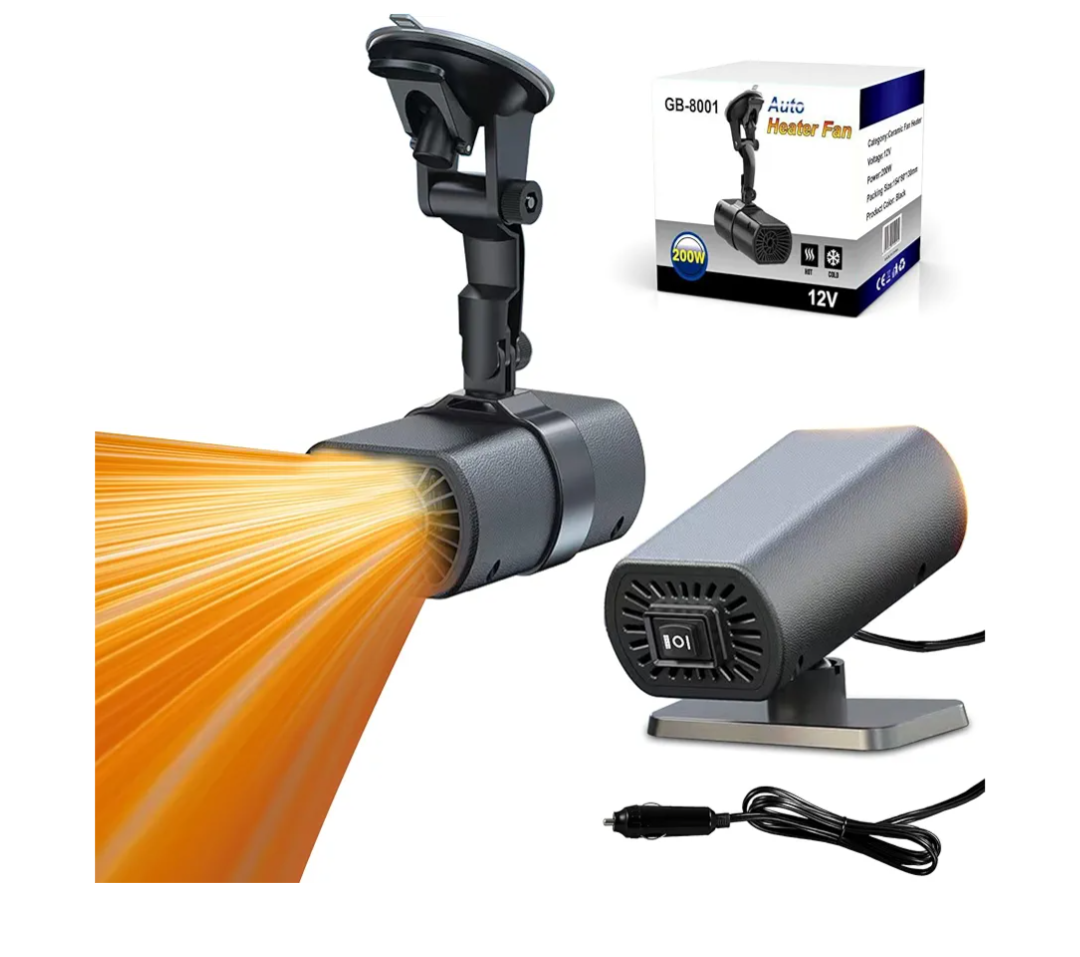 2026 New Portable Car Heaters for Vehicle for Winter, 12v Car Heater That Plugs Into Cigarette Lighter, 200w Cigarette Lighter Heater for Car Defroster and Defogger
