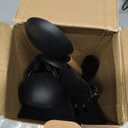 Silicone Cooking Utensils Set - AVGPD Silicone Kitchen Utensils for Cooking Wooden Handles, 446F Heat Resistant Kitchen Utensil Spatula Sets, Gadgets for Non-Stick Cookware BPA FREE (Black)