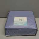 Hearth & Harbor Extra Deep Pocket Queen Sheets Sets - Fits Mattress 21 Inches Deep - Extra Deep Pocket Sheets - 6 Piece Queen Size - Steel Blue