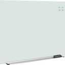 Amazon Basics Glass Dry-Erase Board, Magnetic Frameless Whiteboard, 48W'' x 36H''