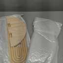 2 Pack Boho Shelf Wall Decor - Handmade Solid Wood Floating Shelves Rainbow Arch Trinket Storage Rack Wall Decor for Bedroom Living Room Nursery Bathroom (1 Beige)