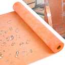 Waterproof Membrane Shower Membrane, 3.3 FT x 98.5 FT 23.6Mils Thick 323 Sq Ft Waterproof Membrane for Shower for Tile Flooring PE Fabric Sauna Bathroom Walls Tile Underlayment