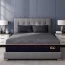 EGOHOME 12 Inch Twin Memory Foam Mattress for Back Pain, Cooling Copper Gel Bed in a Box, Foam Made in USA, CertiPUR-US Certified, Therapeutic Medium Firm, Daybed 38x75x12 Black