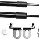 TSUBASA Lift Supports for Nissan 370Z Fairlady Z Z34 2009-2020 Front Hood Bonnet Modify Gas Struts Carbon Fiber Shock Dampers Spring Prop Rod Bar (2PCS) (Normal Black)