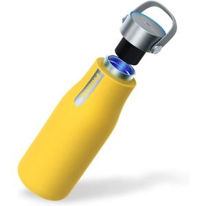 Philips Water GoZero UV Self-Cleaning Smart Water Bottle Vacuum Stainless Steel Insulated Water Bottle with Handle Double-wall, Auto Cleaning, Keep Drink Hot or Cold, BPA Free