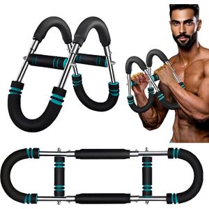 Twister Arm Exerciser, Adjustable Spring Workout Bar, 40-100lb Adjustable Chest Workout Equipment, Arm Trainer, Twister Arm Trainer (Blue)