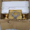 Gold Bathroom Light Fixtures Over Mirror,2-Light Bathroom Vanity Light with Clear Glass Shade, Modern Farmhouse Wall Sconces Lighting for Mirror Kitchen Living Room Cabinet