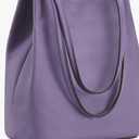 Kattee Women Soft Genuine Leather Totes Shoulder Bag Purses and Handbags with Top Magnetic Snap Closure